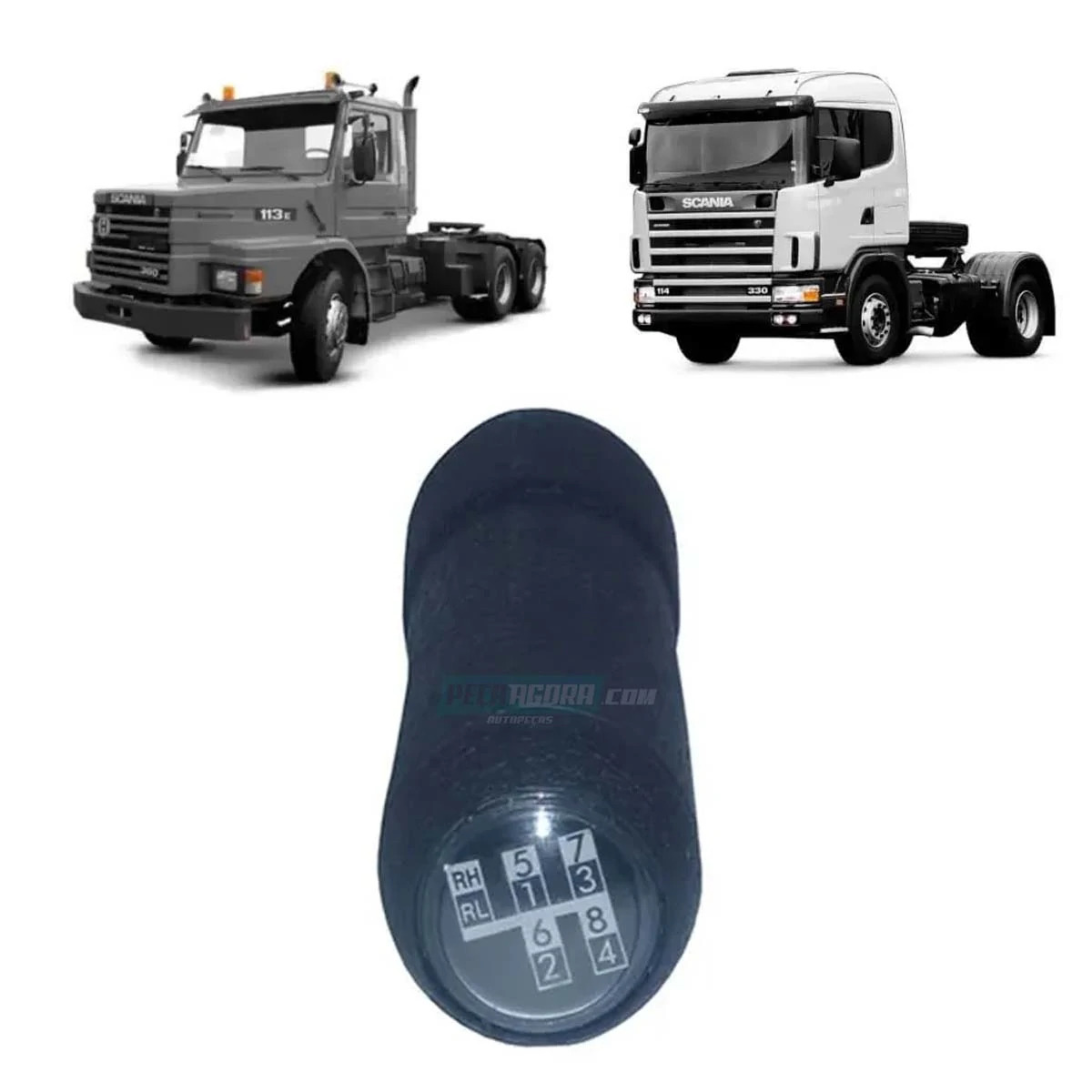 MANOPLA ALAVANCA CAMBIO 8 MARCHAS PARA SCANIA 113 124 114 P90 (1482997.)