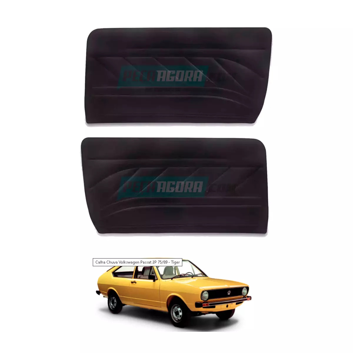 PAR FORRO PORTA DIANTEIRA PASSAT 74 A 78 PRETO (M315001)