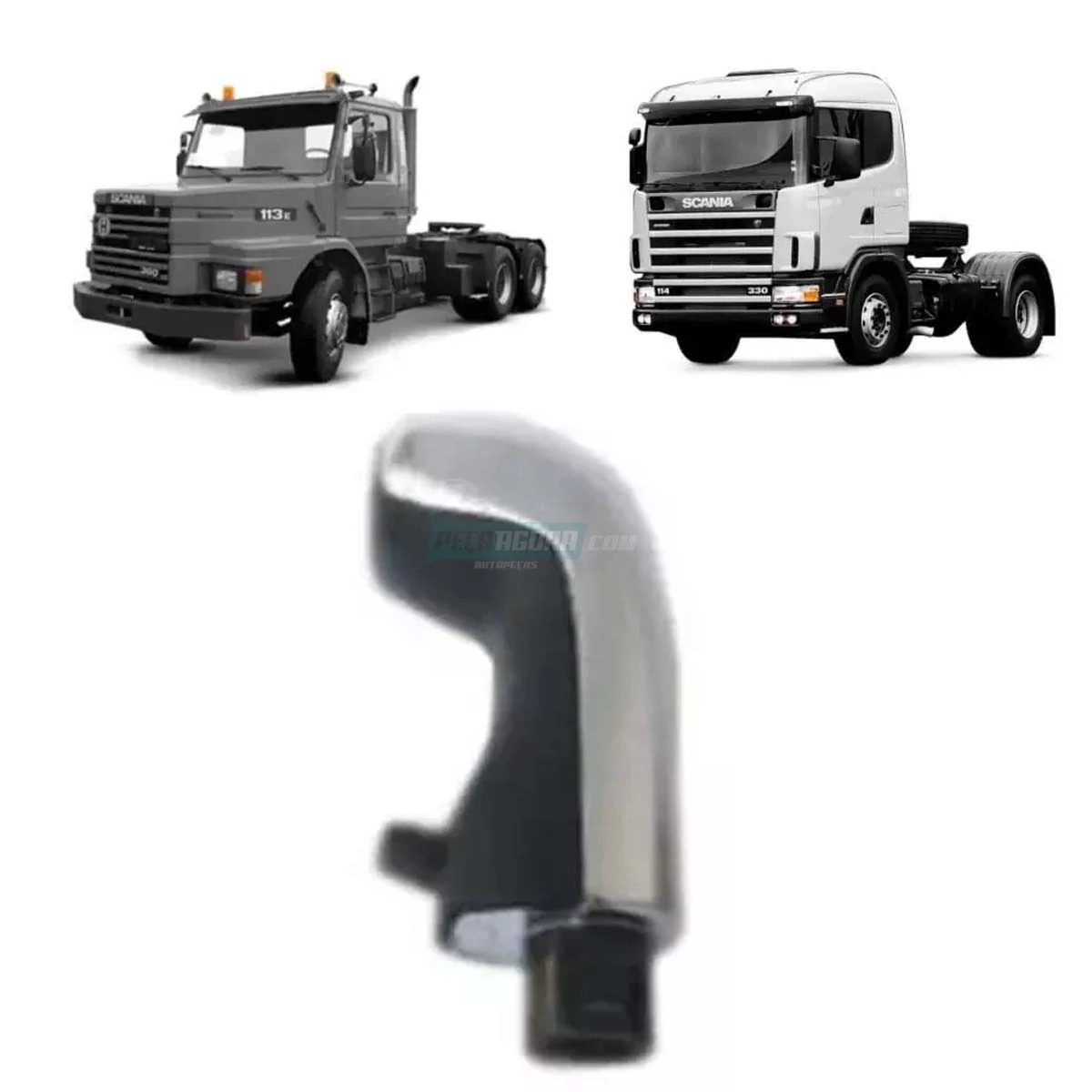 BOLA CAMBIO PARA SCANIA 113 124 114 P90 8 MARCHAS COM TROCA DE CAIXA CROMADA (14