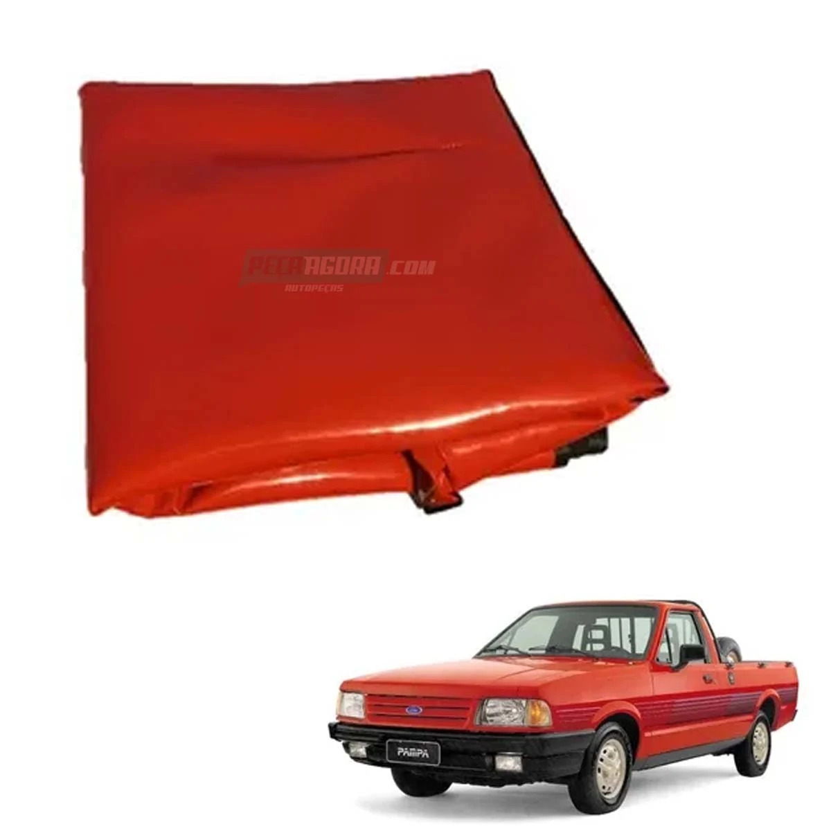 TAPETE VINIL VERMELHO PAMPA COMPLETO (PUES243V)