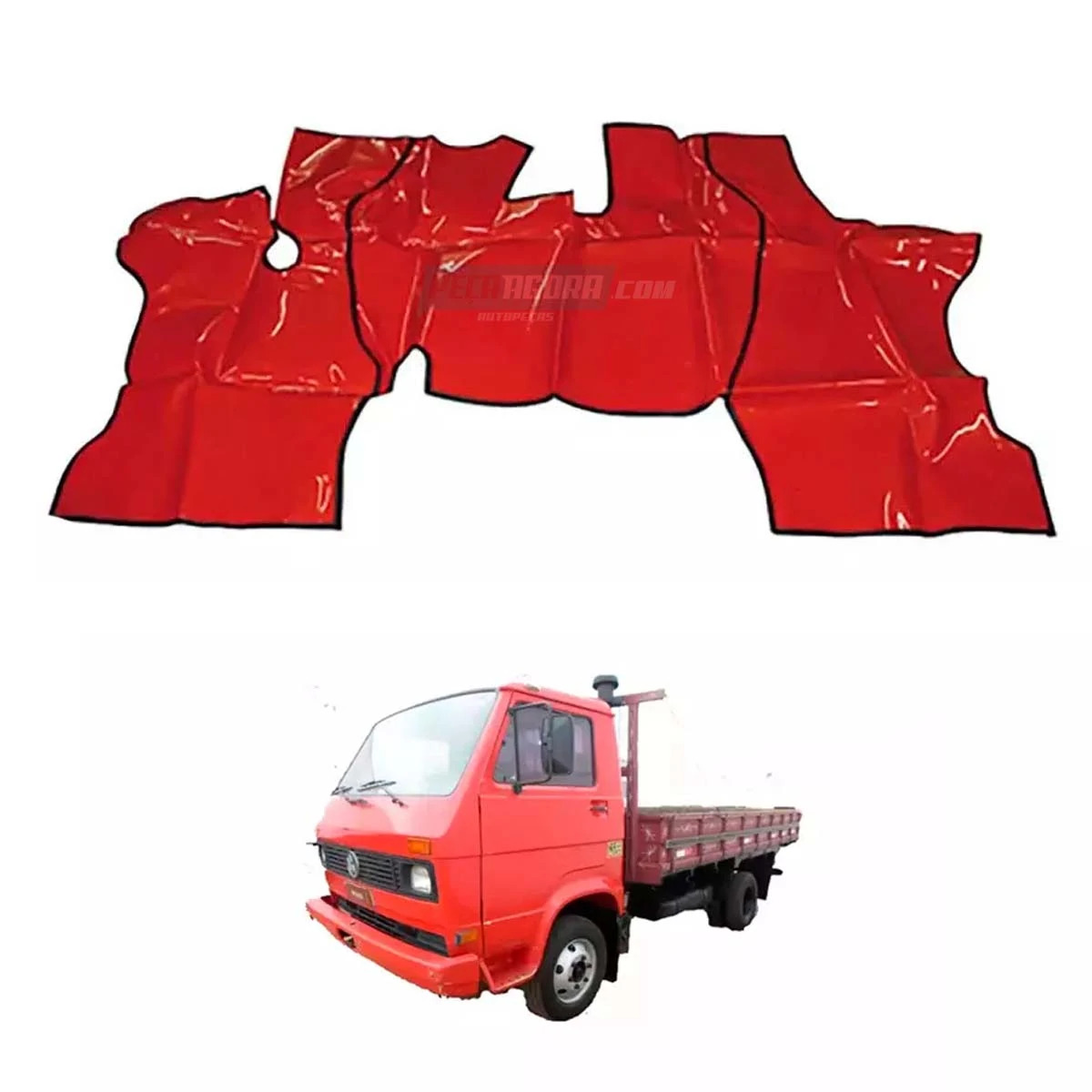 TAPETE VINIL VERMELHO VW 690 790 7110S 790S ATE 1991 (081772-PUES331V)