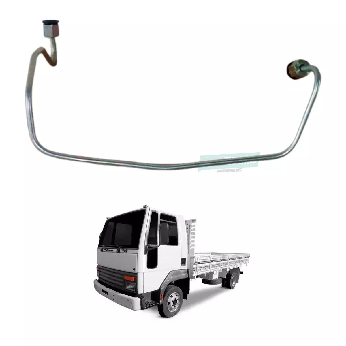 TUBO INJETOR CILINDRO 4 MOTOR CUMMINS 4BT FORD CARGO 814 F250 F1000 F4000 PORCA 