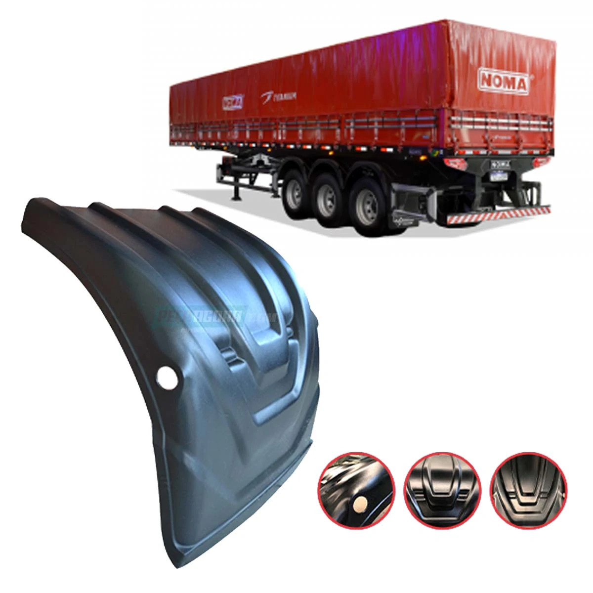 MEIO PARALAMA CARRETA NOMA TITANIUM 2021 DIANTEIRO ESQ TRASEIRO DIR (R010329)