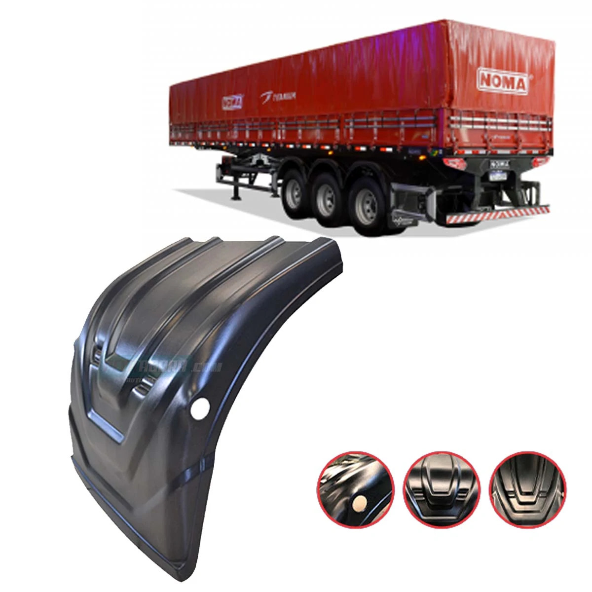 MEIO PARALAMA CARRETA NOMA TITANIUM 2021 DIANTEIRO DIR TRASEIRO ESQ (R010328)