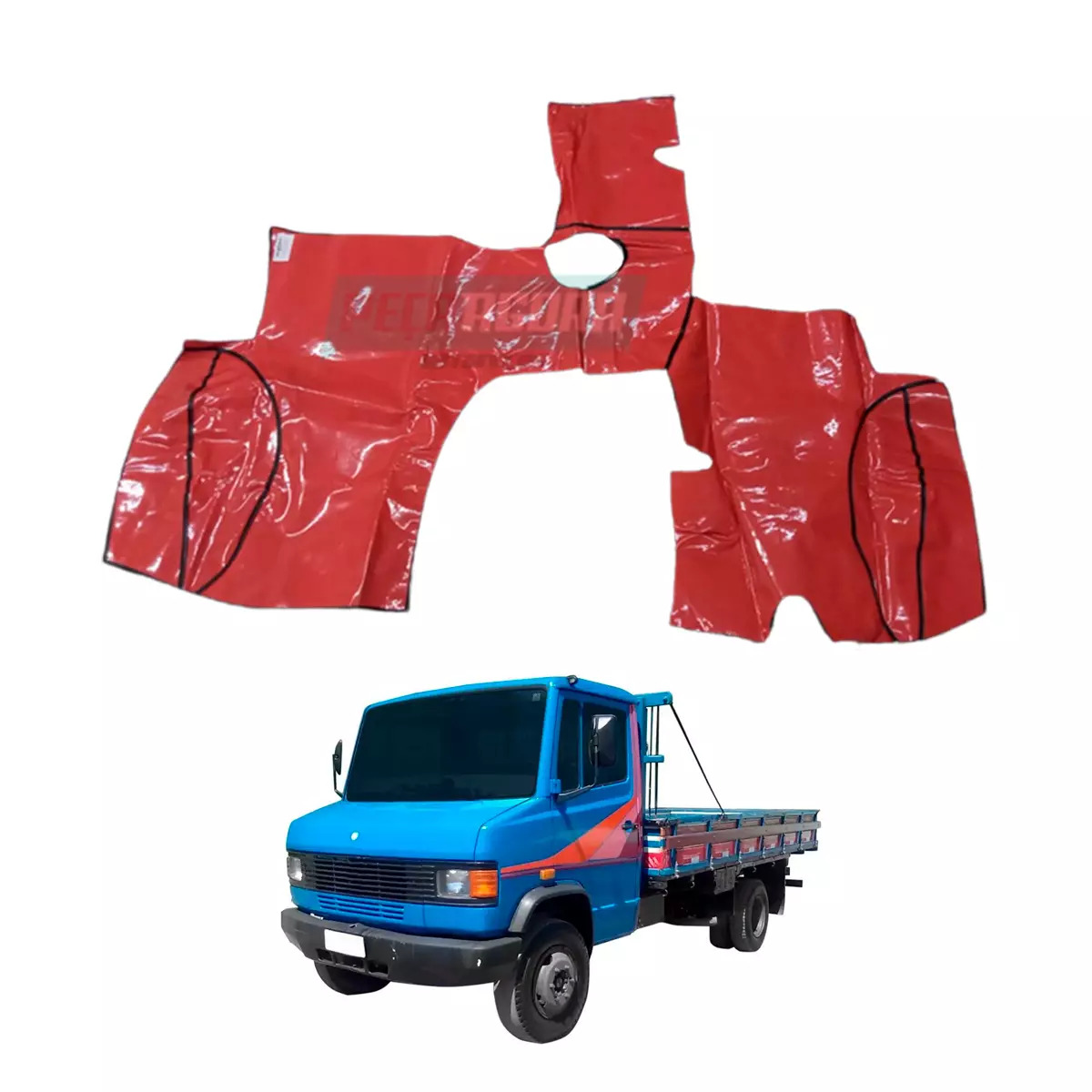 TAPETE VINIL VERMELHO MB 709 710 810 910 912 2000... (PUES826V)