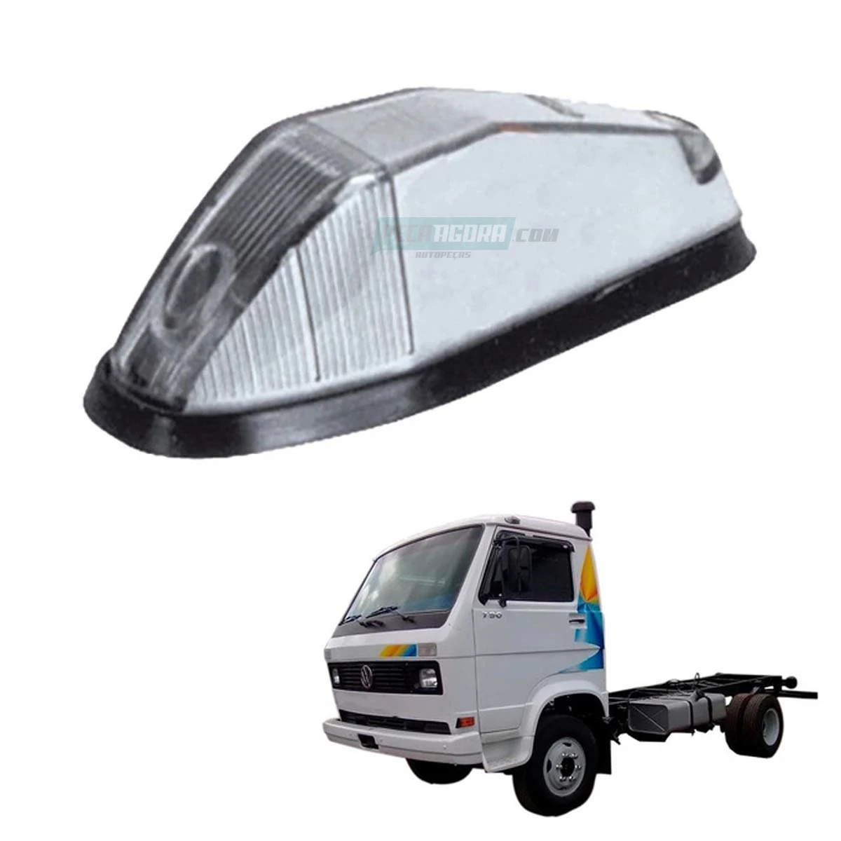 LANTERNA TETO CRISTAL CABINE EXTERNA VW 790 7100 7110 8100 8140 12140 12170 1218