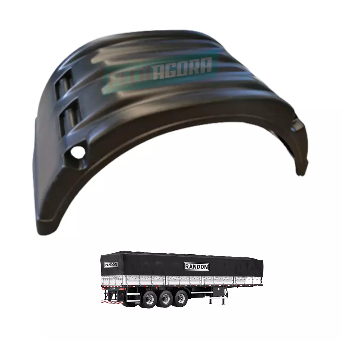 PARALAMA CARRETAS RANDON 2000 A 2007 PLASTICO INJETADO ALTA QUALIDADE (208007065