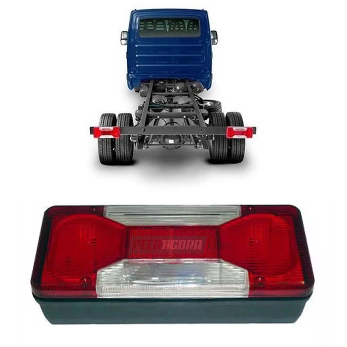 LANTERNA TRASEIRA UNIVERSAL COM SOQUETE PARA IVECO DAILY CHASSI 2008 EM DIANTE V