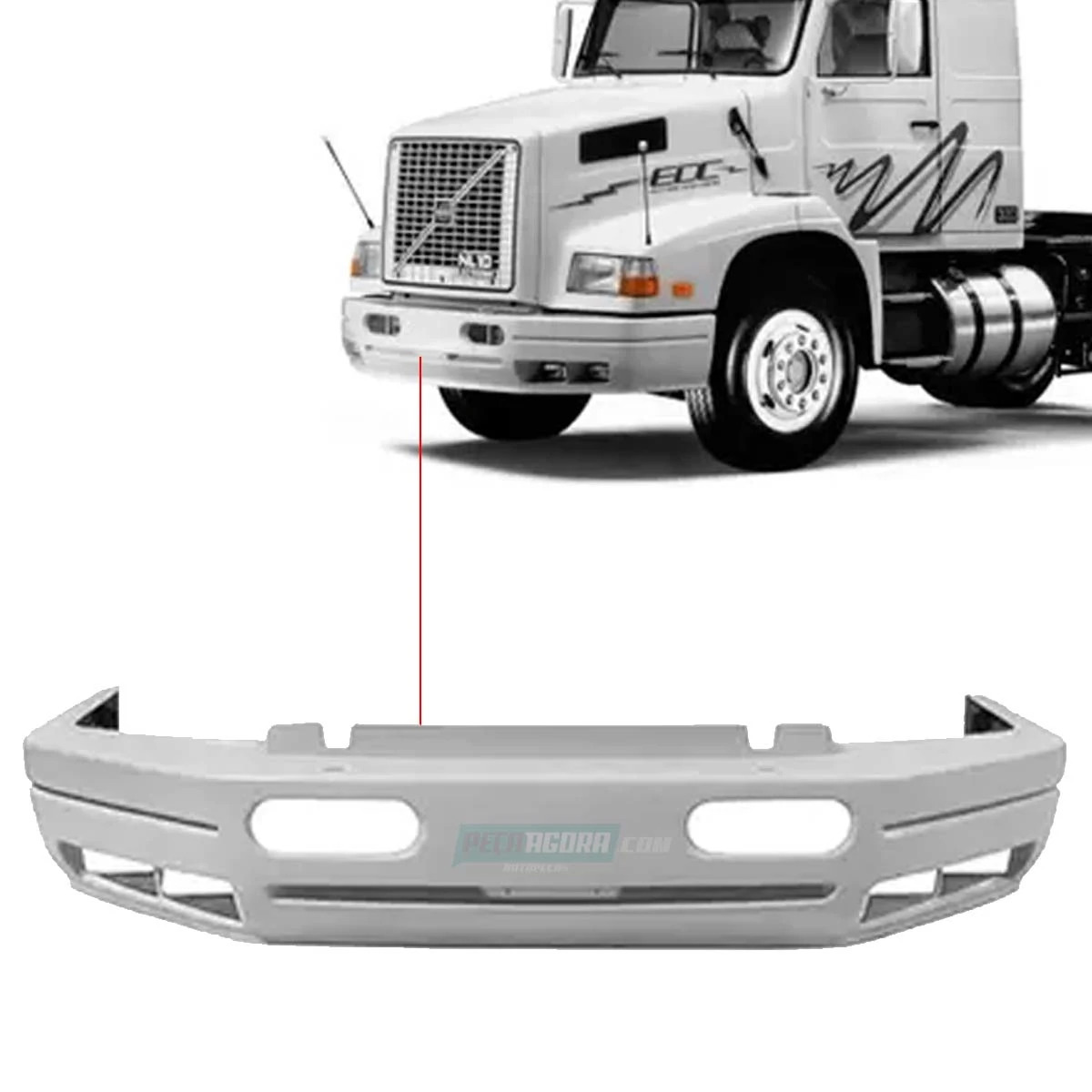 PARACHOQUE DIANTEIRO ABERTO VOLVO NL EDC 1989 A 1999 (8129611-8125052)