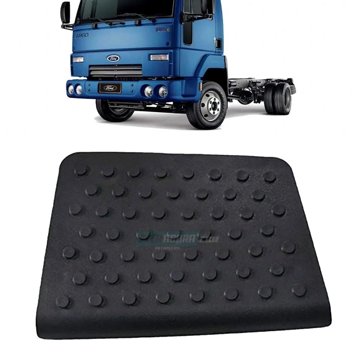 TAPETE MAIOR ESTRIBO ESQ FORD CARGO 815E 2622E 2628E 2632E 2932E 5032E 6332E 200