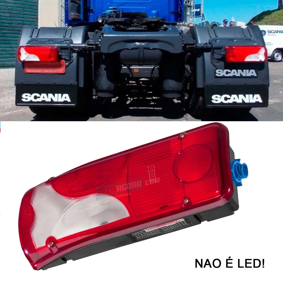 LANTERNA TRASEIRA ESQ COMPLETA PARA SCANIA P124 G124 R124 2007 EM DIANTE (175675