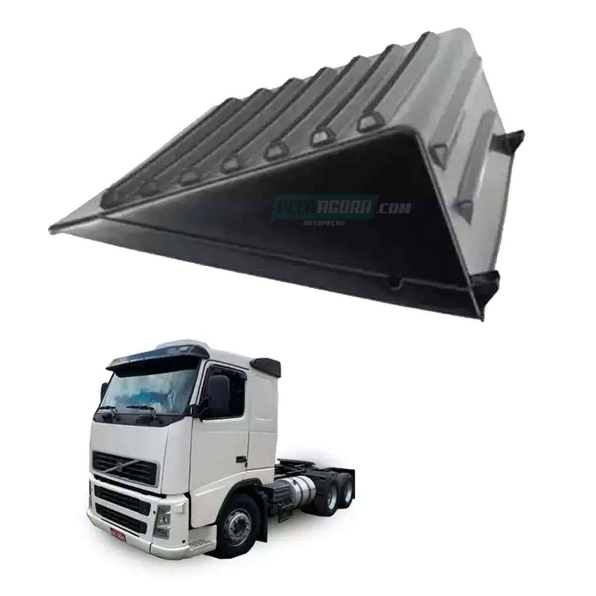 TAMPA DA CAIXA DE BATERIA VOLVO FM FH NH SEM FURO PARA A CHAVE GERAL (3127594*)