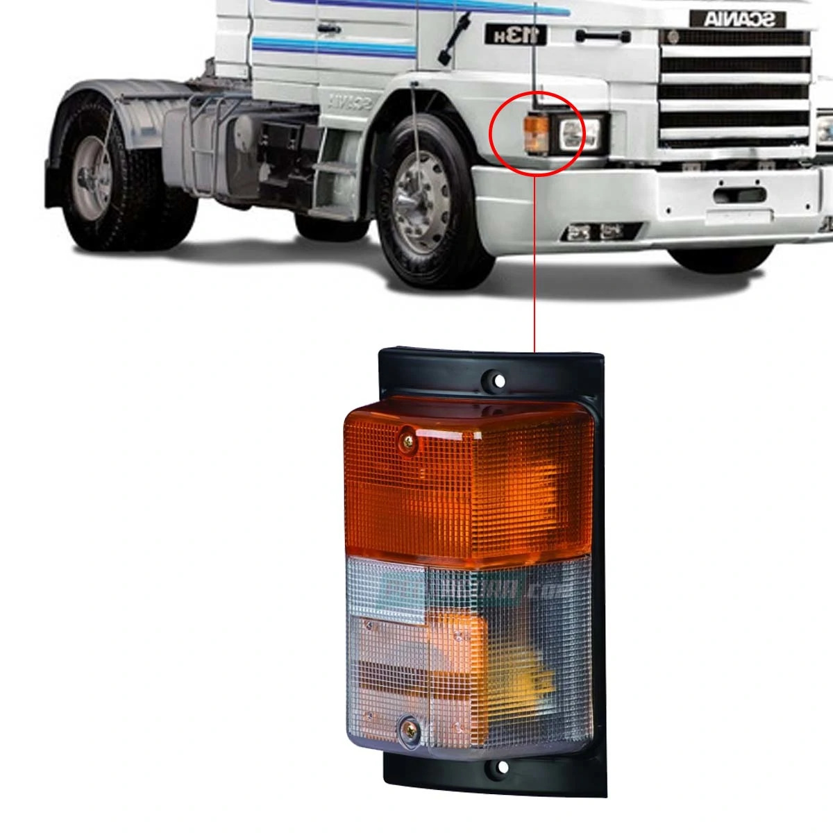 LANTERNA SETA PISCA DIREITO SCANIA 112 113 142 143 PADRAO DIREITA (394767-526618