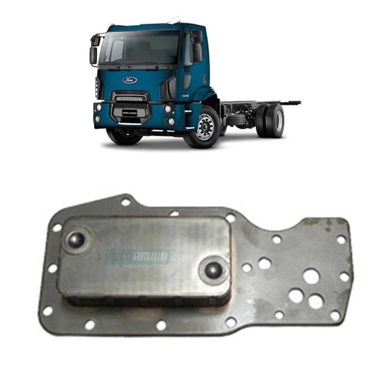 RADIADOR OLEO MOTOR CUMMINS ISB 4 CIL FORD NOVO CARGO 1317 4X2 1517 4X2 1717 4X2