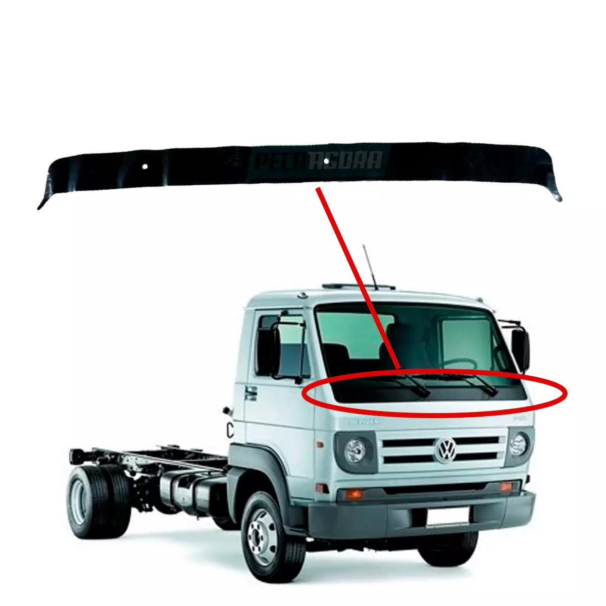 FAIXA DECORATIVA SUPERIOR VW DELIVERY WORKER  (2TK853735A)