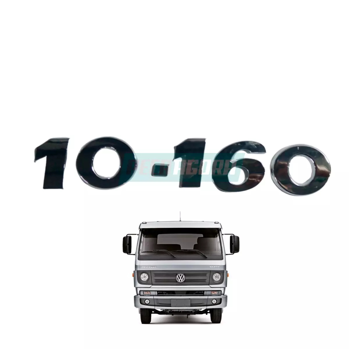 EMBLEMA 10-160 CROMADO VW VOLKSWAGEN 2012 EM DIANTE (K.MOD.0)