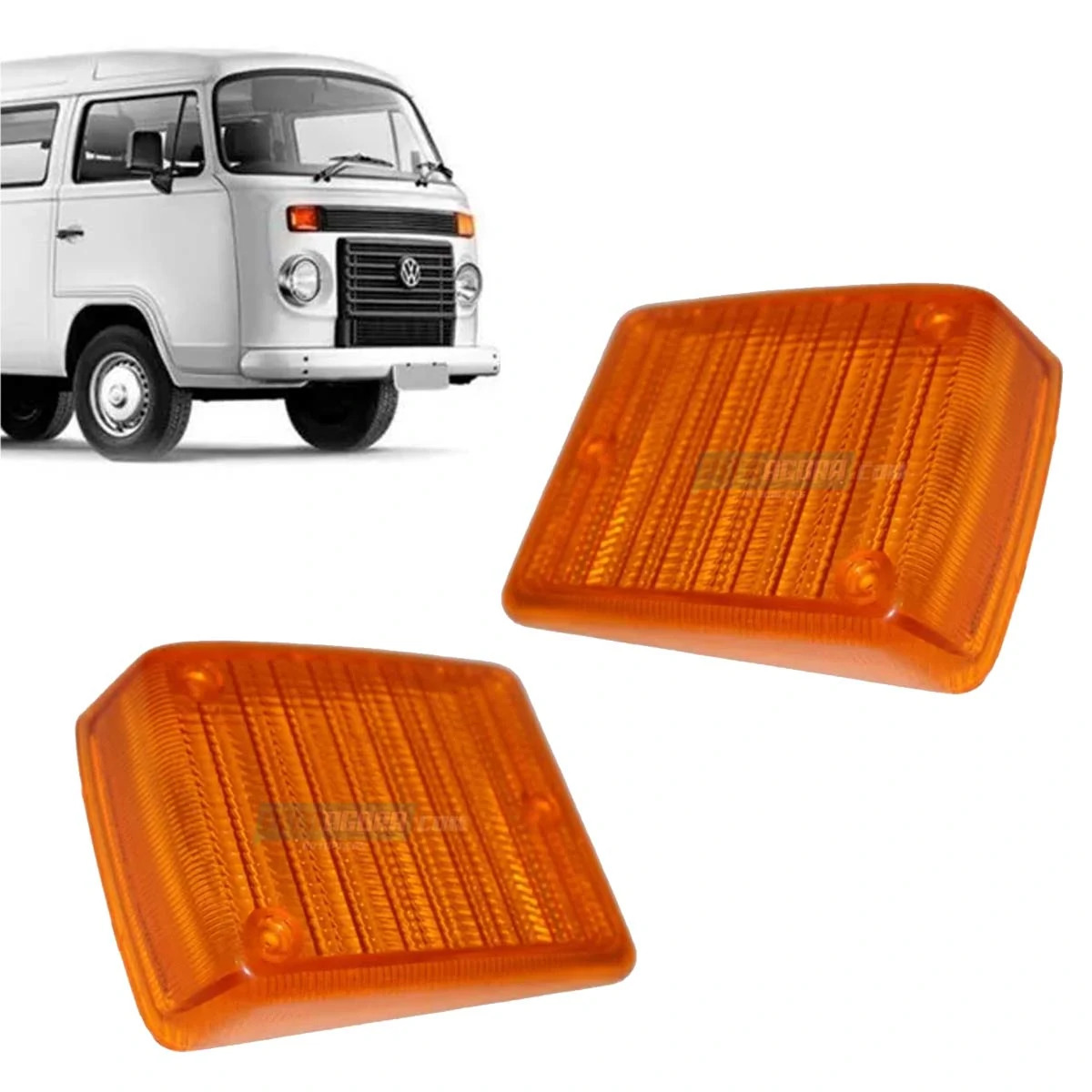 PAR LENTE LANTERNA SETA KOMBI 76 EM DIANTE AMBAR (P.LSTKAMB-1046)