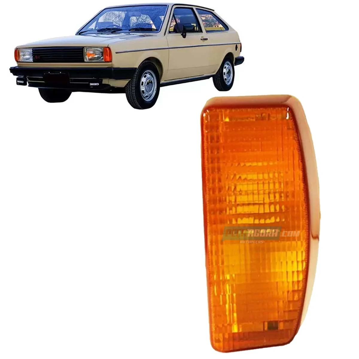 LANTERNA SETA ESQ GOL VOYAGE SAVEIRO PARATI 83 A 86 AMBAR SEM SOQUETE (SETEGOL83