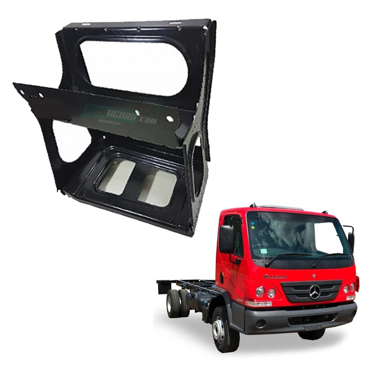 SUPORTE ESTRIBO ESCADA DIR MB ACCELO 715 815 915 1016 (9796607101-M4350518)