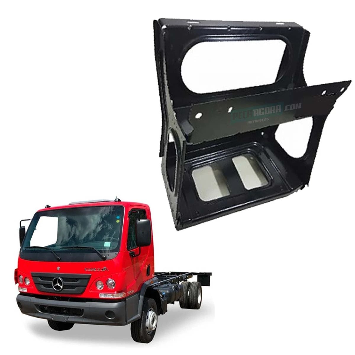 SUPORTE ESTRIBO ESCADA ESQ MB ACCELO 715 815 915 1016 (9796607001-SP1742E)