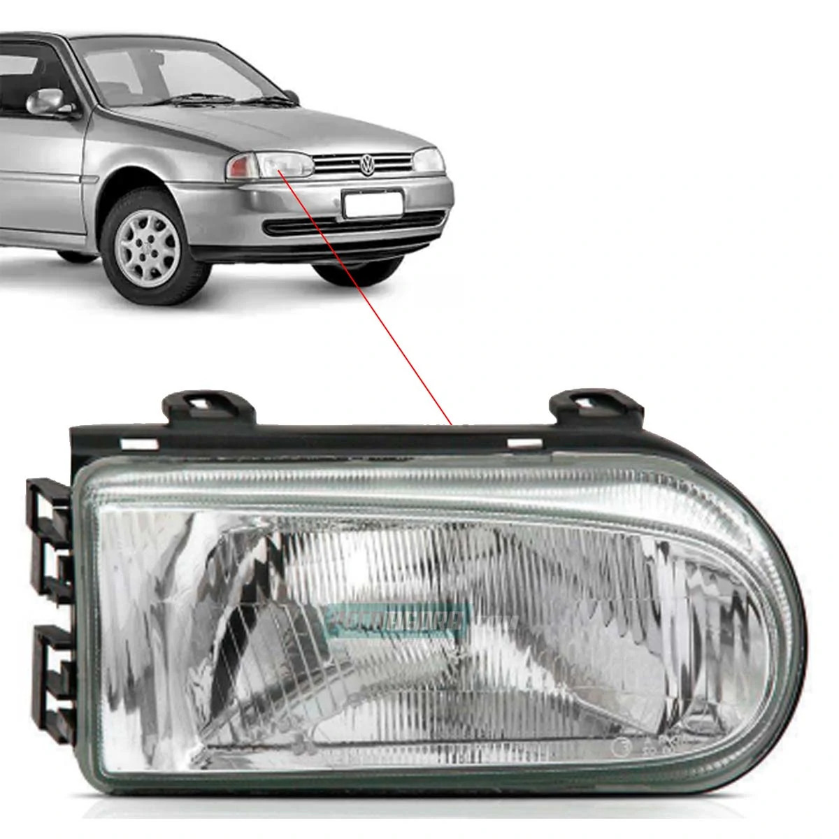 FAROL DIANTEIRO DIR GOL PARATI SAVEIRO G2 BOLA (FARDGOLG2-F60)