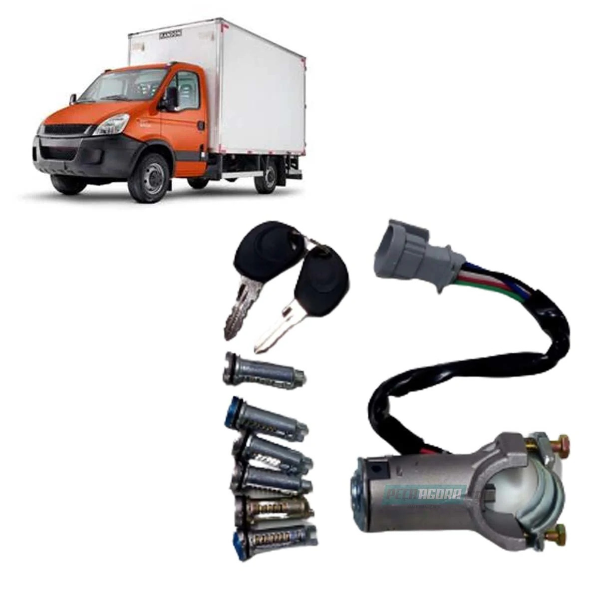 COMUTADOR IGNICAO COM TRAVA E CILINDRO PARA IVECO DAILY 35S14 45S14 45S16 55C16 