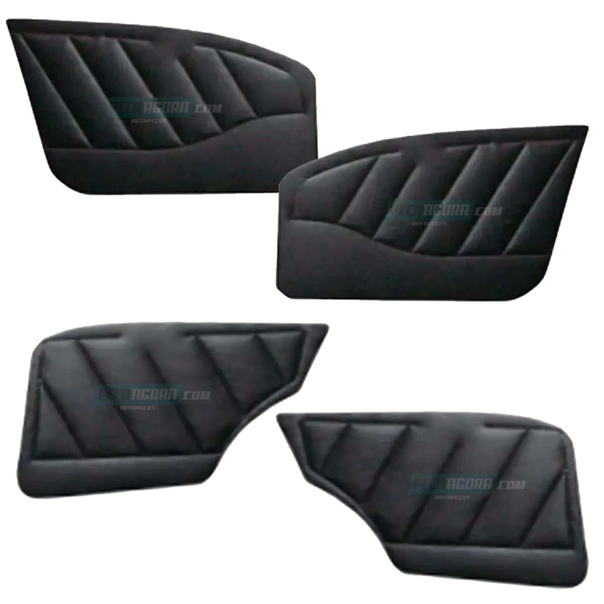 KIT FORRO PORTA DIANTEIRA TRASEIRA PRETO PALIO 4 PORTAS SIENA 96 A 2000  (K.M315