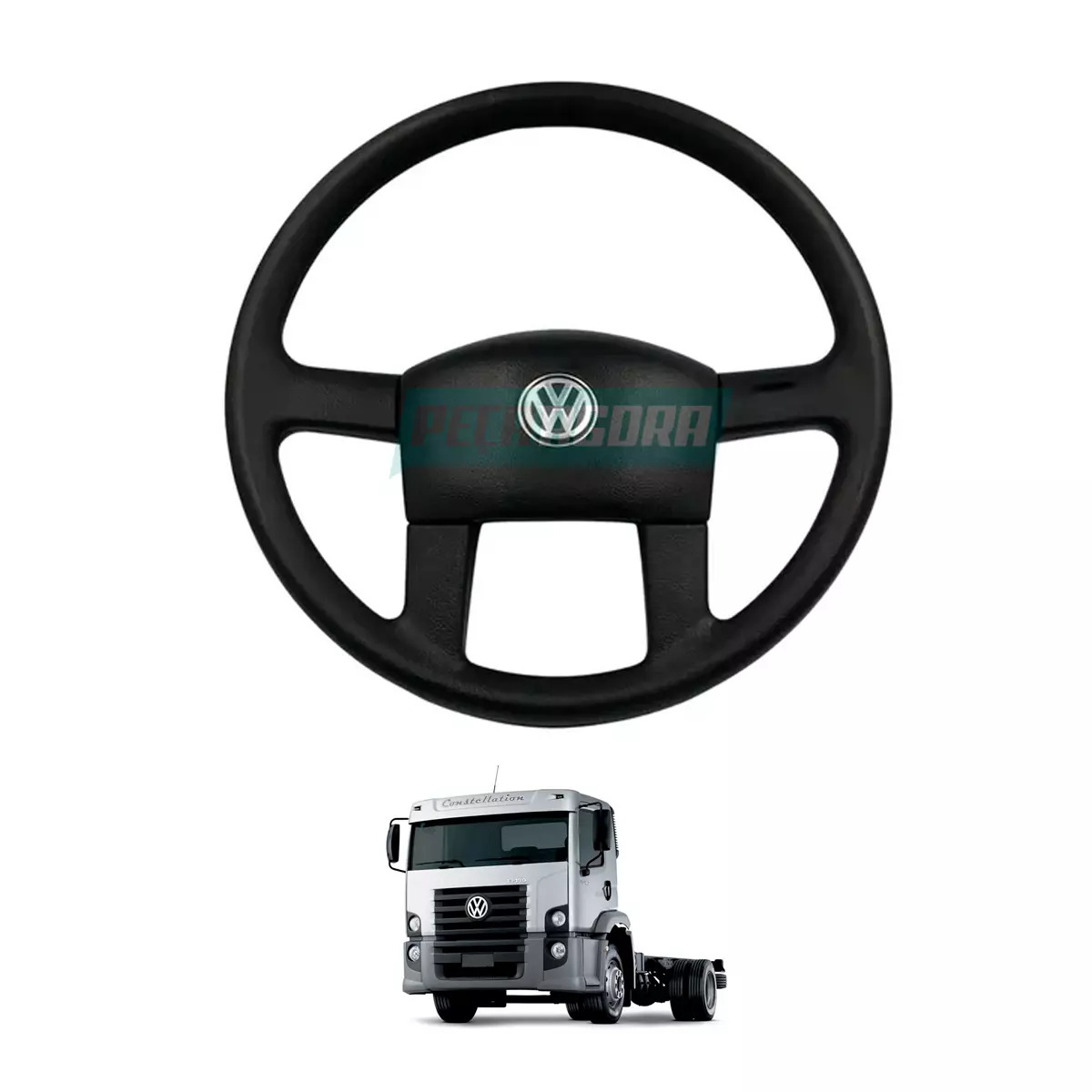 VOLANTE MODELO CAMINHAO CONSTELATION ALMA + TAMPA ORIGINAL (VI1103TB)