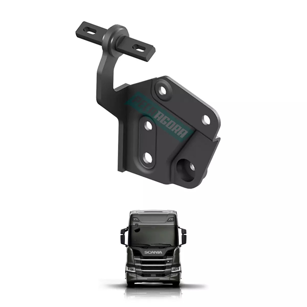 DOBRADICA DA GRADE SUPERIOR EM ACO FERRO ESQ PARA SCANIA S6 NTG LE (CL542-227677