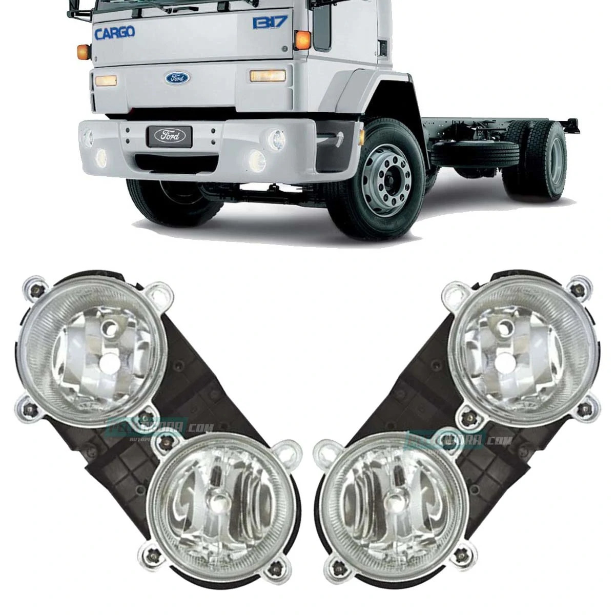 PAR FAROL PRINCIPAL DIAGONAL DIR ESQ H7 FORD CARGO 00 A 06 (1C4513006SBA-1C45130