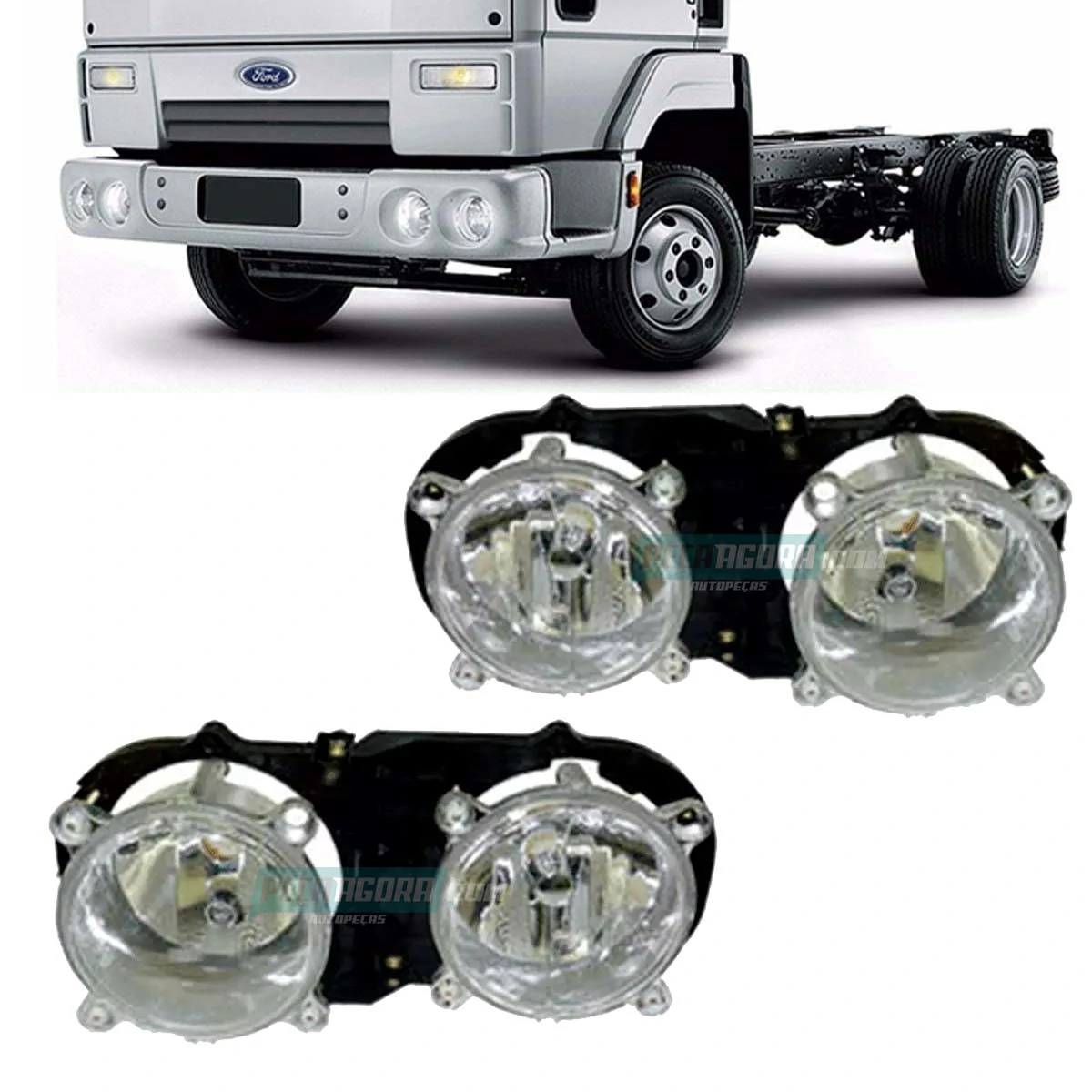 PAR FAROL ESQ DIR FORD CARGO 712 815 1317 1517 1717 1722 2422 00 A 10 DUPLO HORI