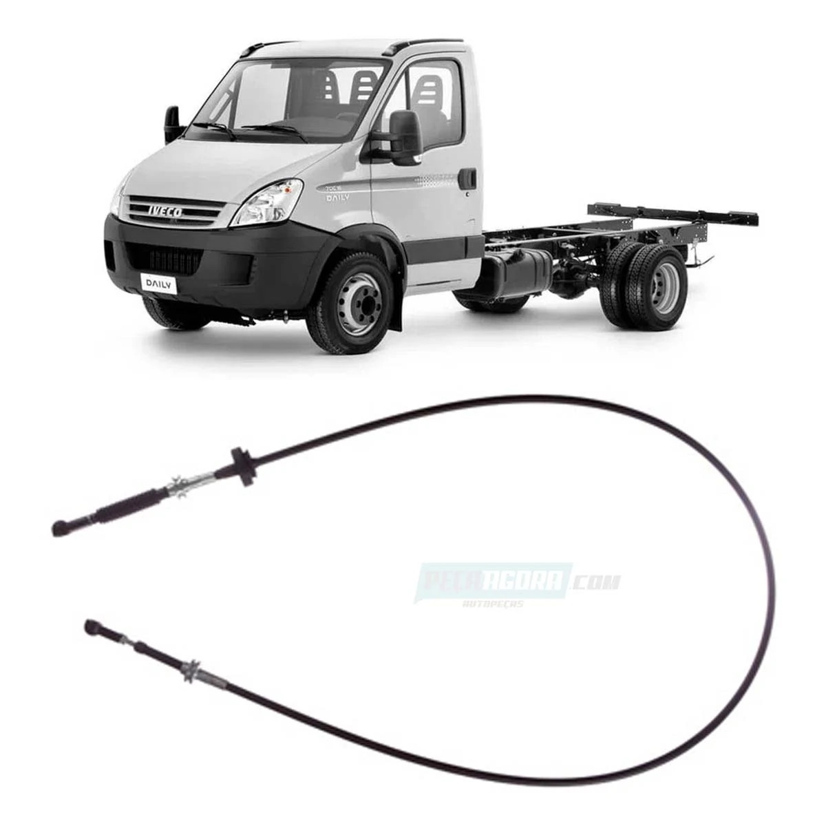 CABO COMANDO CAMBIO SELECAO 1215MM PARA IVECO DAILY 70C16HD 70C16 TODAS ATE 2013