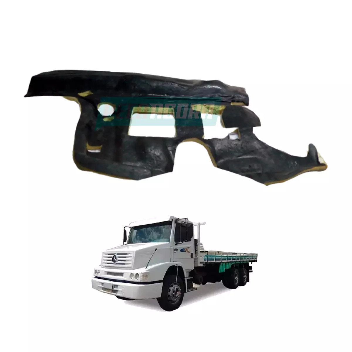 ISOLACAO TERMICA MANTA MOTOR ESQUERDO MB 1620 HPN (3846828028)