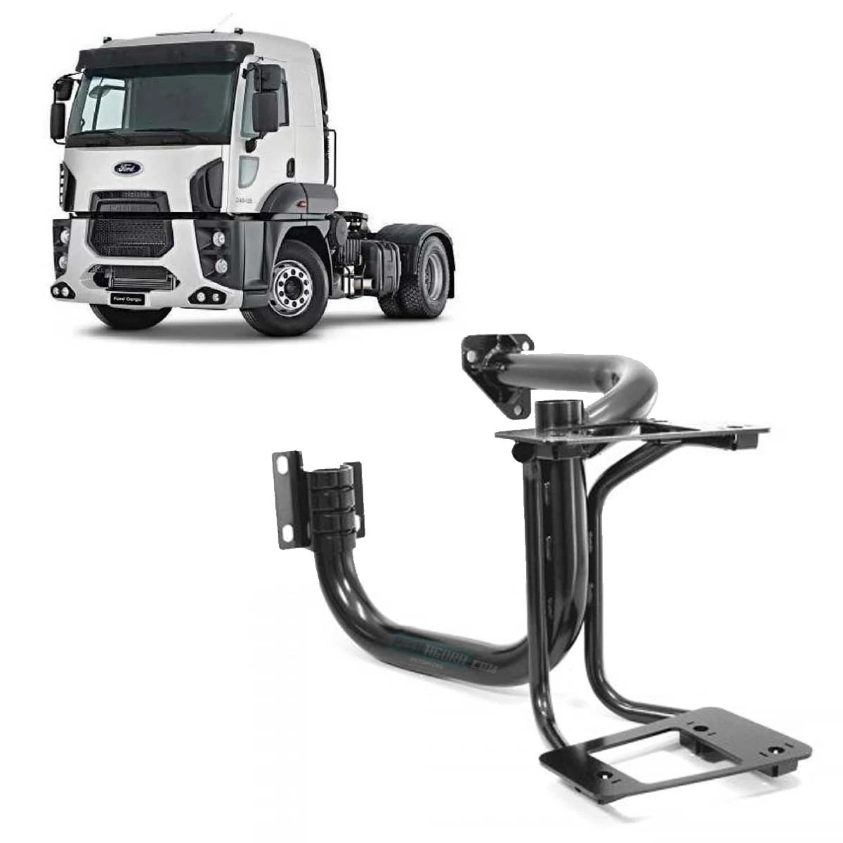 SUPORTE ESTRIBO DEGRAU ESQ FORD NOVO CARGO 1317 1517 1717 1722 1932 2422 2428 13