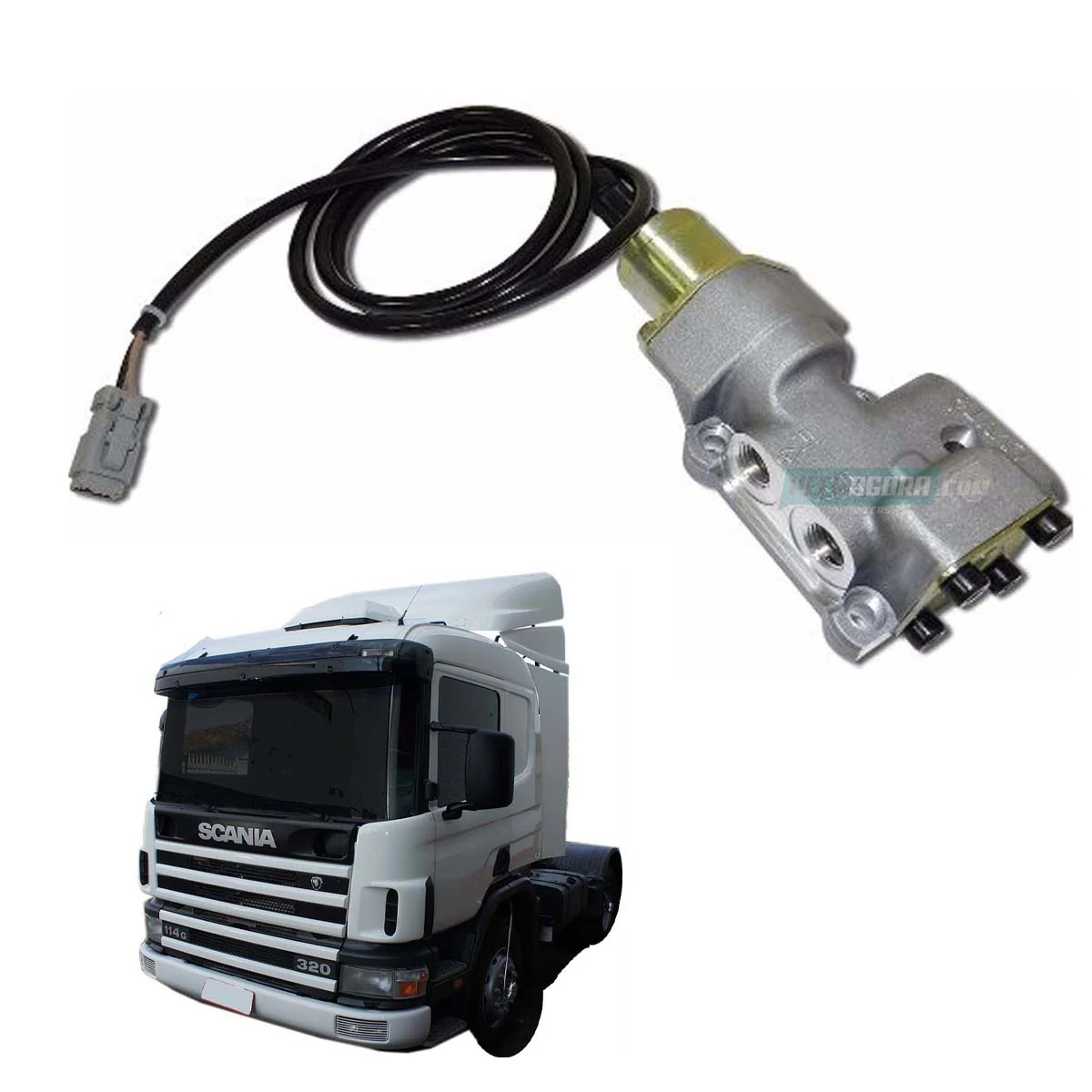 VALVULA CORTE COMBUSTIVEL PARA SCANIA 94 114 124 SERIE 4 MOTORES DSC1413 1415 DS