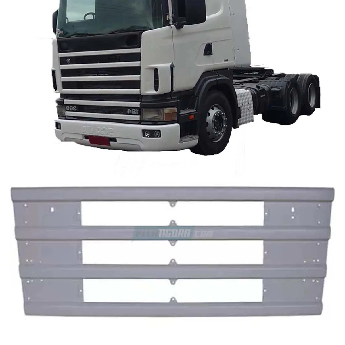 GRADE FRONTAL INTERMEDIARIA PARA SCANIA SERIE 4 R FIBRA (1397570X)