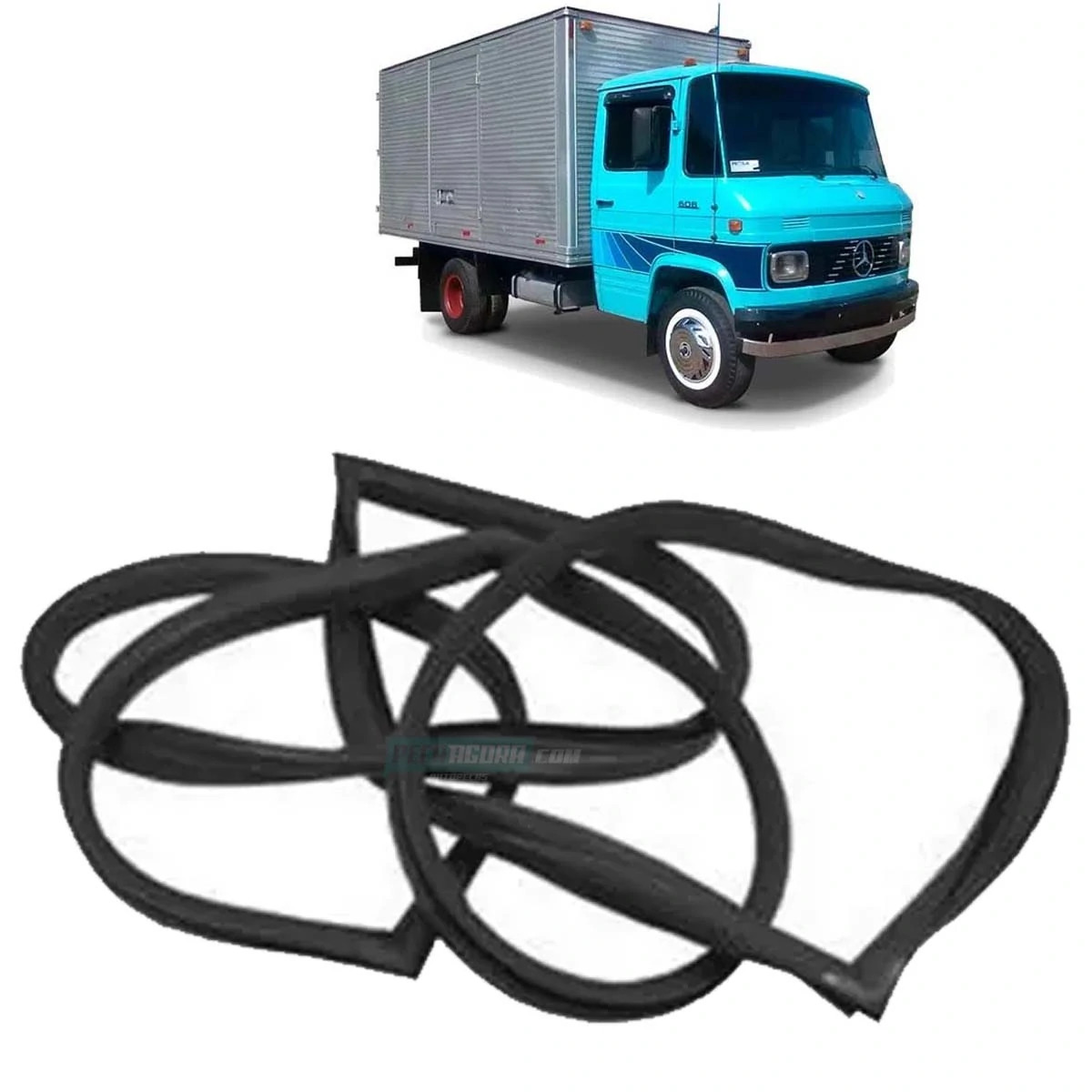 BORRACHA GUARNICAO PARABRISA MB L608 708 ANTIGO MERCEDES BENZ (3086717120)