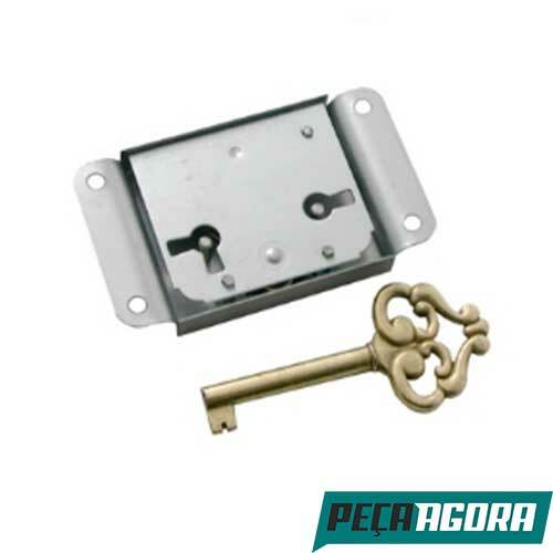 FECHADURA ALIANCA PARA MOVEIS LATON.SOBREPOR F1172/2 CAIXA C/ 20 (604CC)