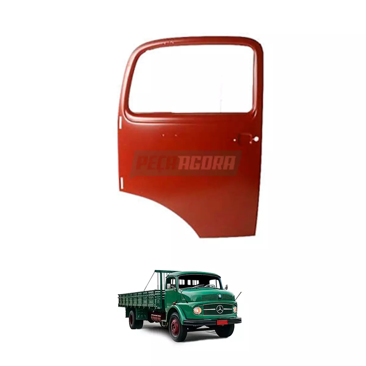 FOLHA PORTA EXTERNA MB 1113 2213 LADO ESQ INTEIRA CHAPA EM FERRO (3317220009-965