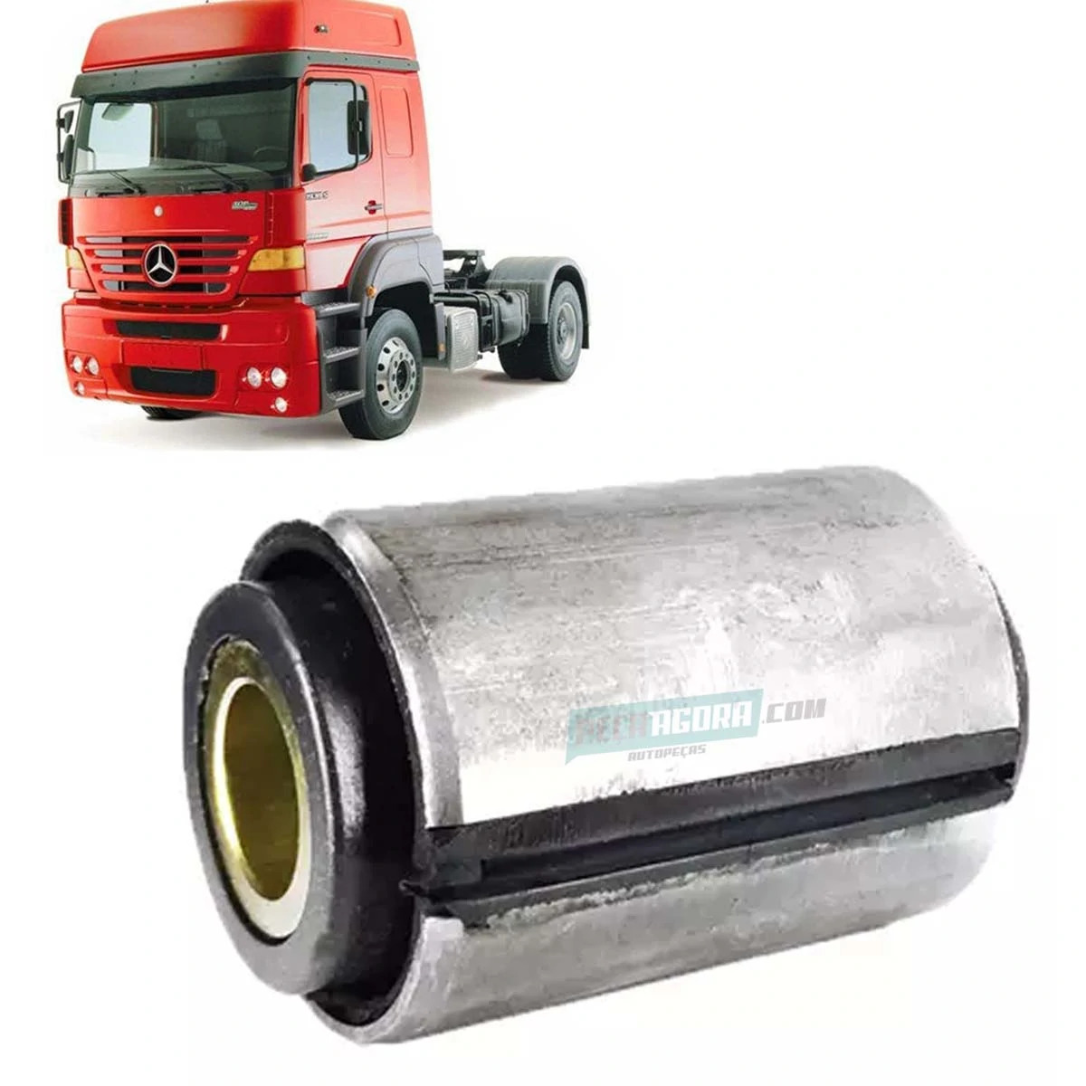 BUCHA MOLA SUSPENSAO DIANTEIRA 62,5X24,4X96MM MB 1938S 1944S AXOR 3340 4144 (000