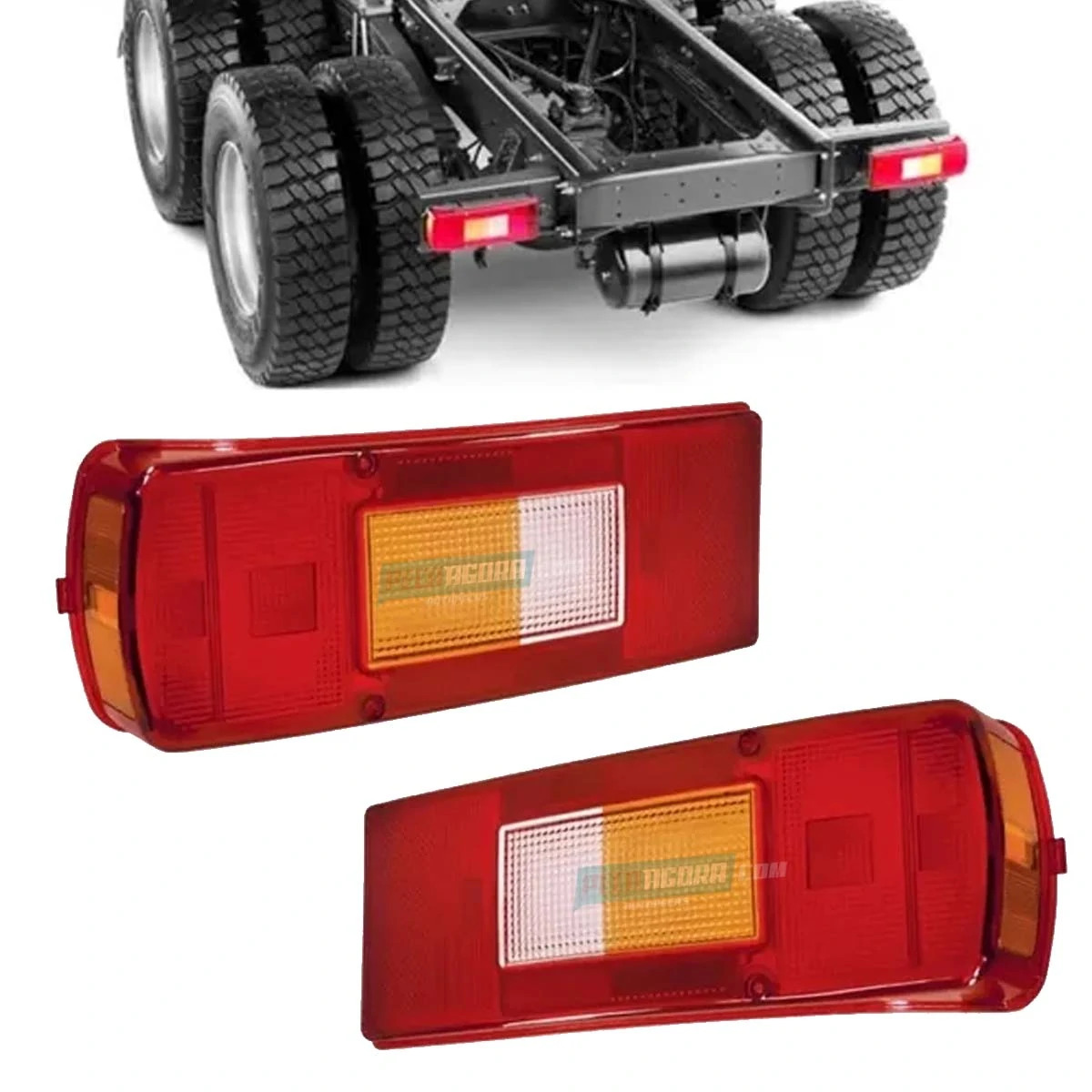 PAR LENTE LANTERNA TRASEIRA VOLVO FH FM VM 04 A 07 PARA SCANIA SERIE 4 2005..	 (