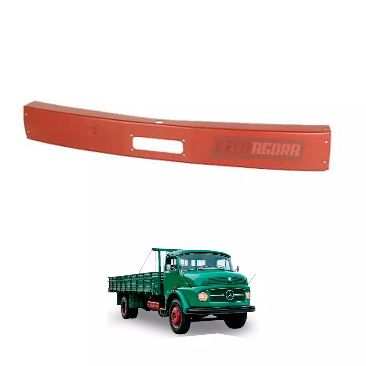 LAMINA CENTRAL PARACHOQUE MB 1113 2213 CARA PRETA CHAPA EM FERRO (3318850101-966