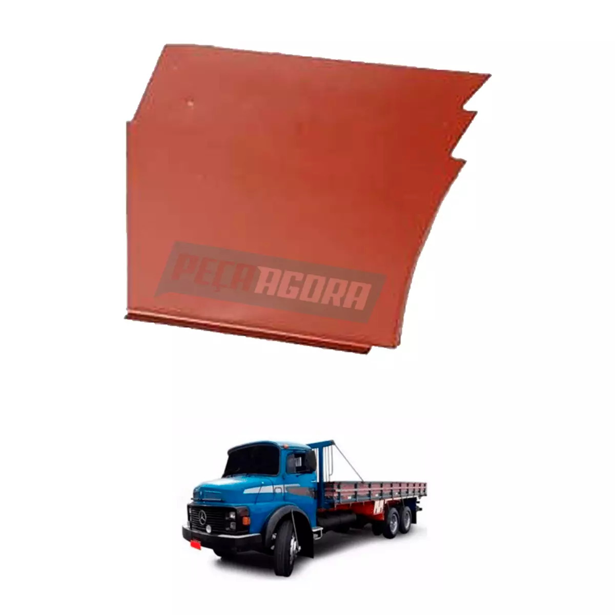 CHAPA LATERAL ESTRIBO LD MB 1113 2213 CHAPA EM FERRO (3316147125-96912)