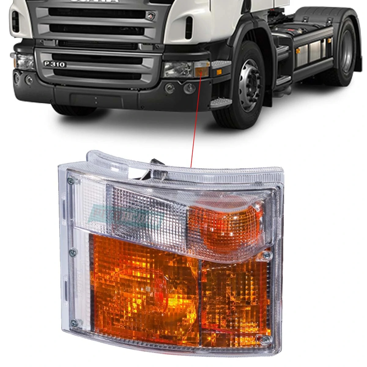 LANTERNA SETA ESQUERDA PARA SCANIA 114 124 SERIE 4 (1520130-PE1241)