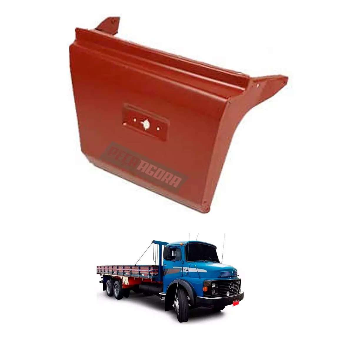 PONTEIRA PARACHOQUE MB 1214 1618 LE CHAPA EM FERRO (3848808707-96615.)