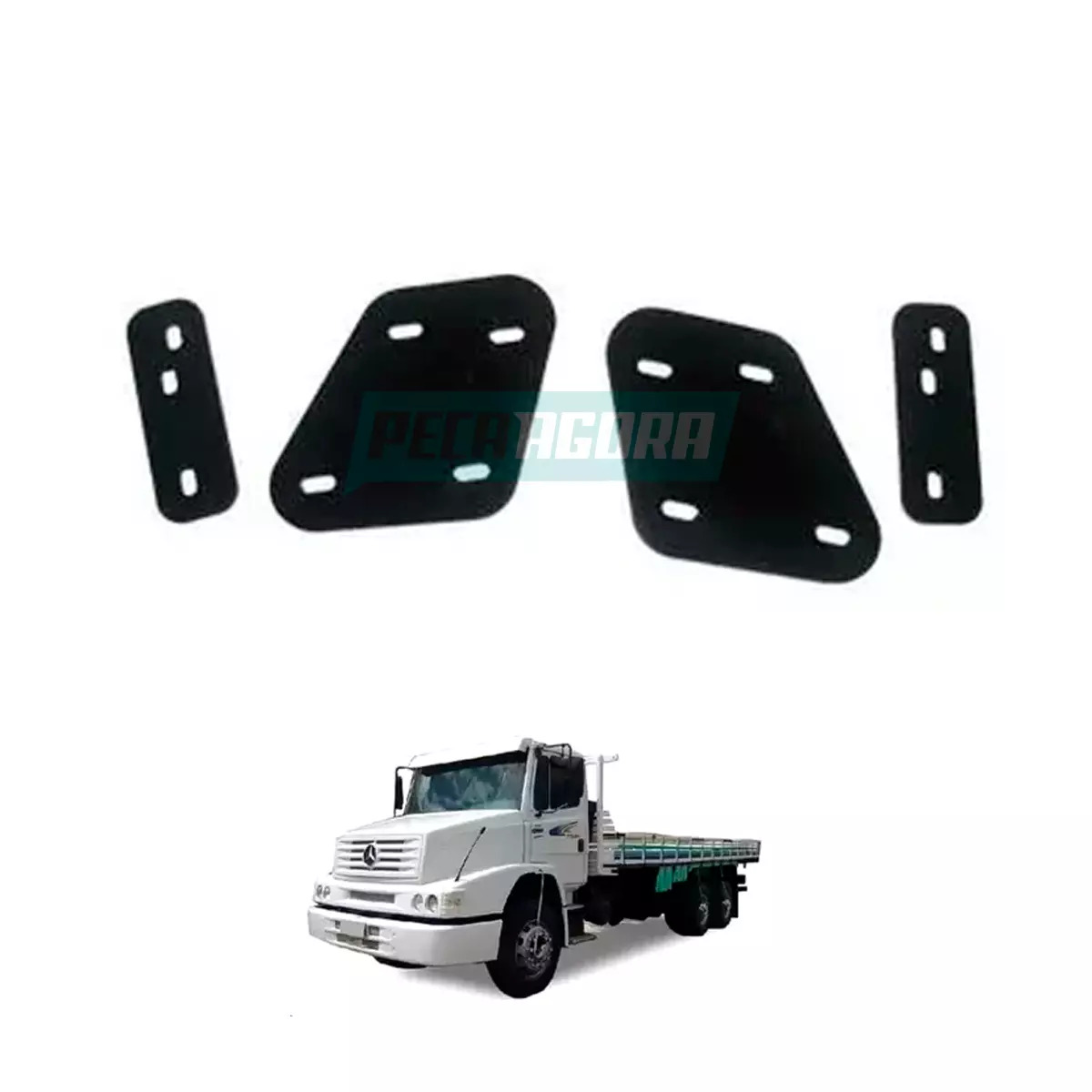 KIT ADAPTADOR DO PARACHOQUE DE FERRO MB 1620 (6948859090-96633)