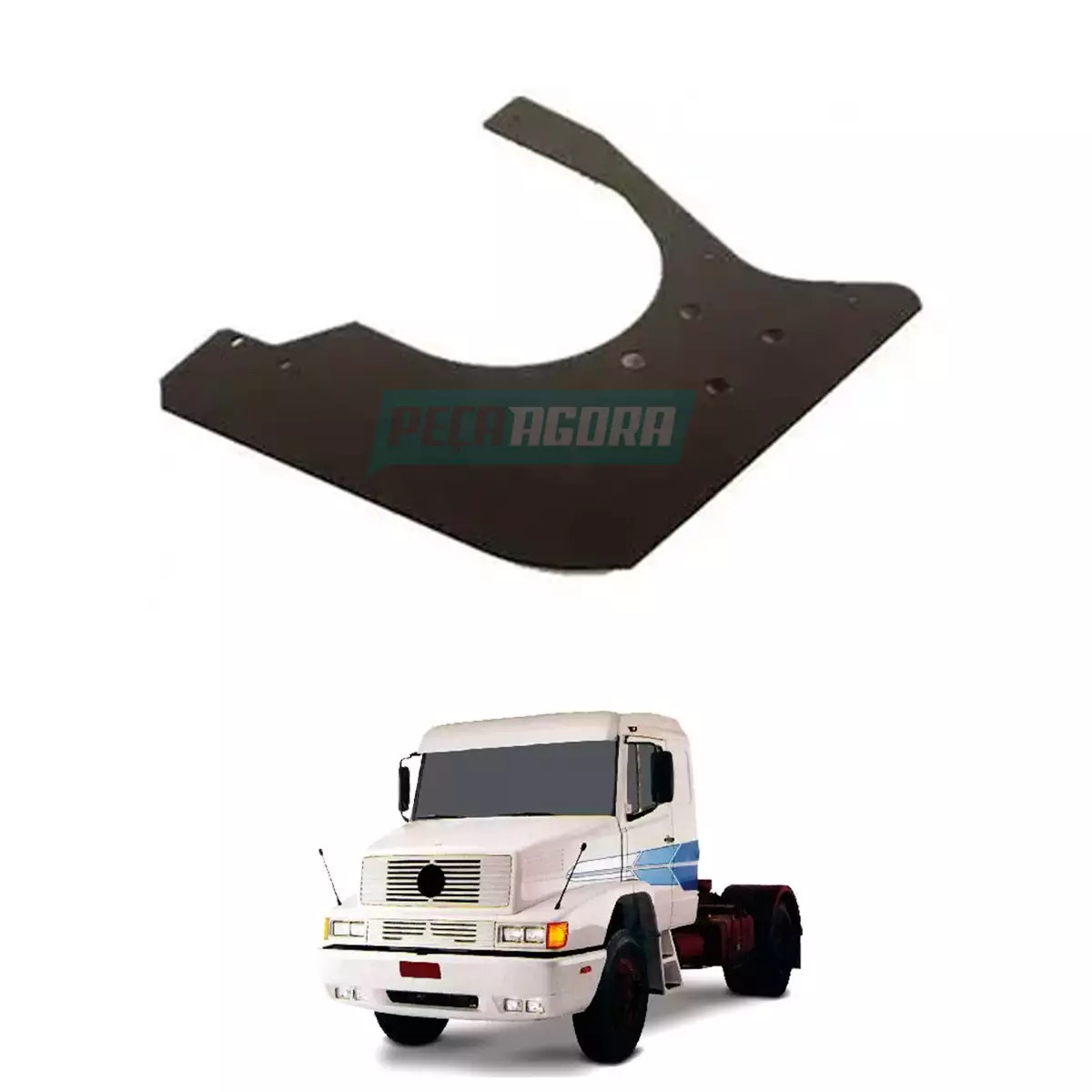 CHAPA PROTETORA PARACHOQUE E MOTOR MERCEDES BENZ 1935 LD (3885207731-1098)