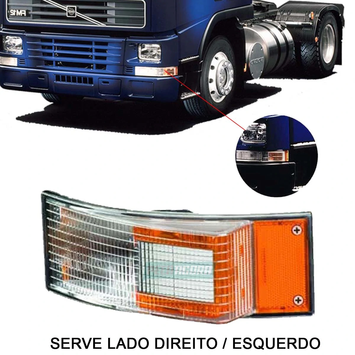 LANTERNA SETA PISCA DIANTEIRA ESQ DIR VOLVO FH FM 98 A 04 (B3981668)