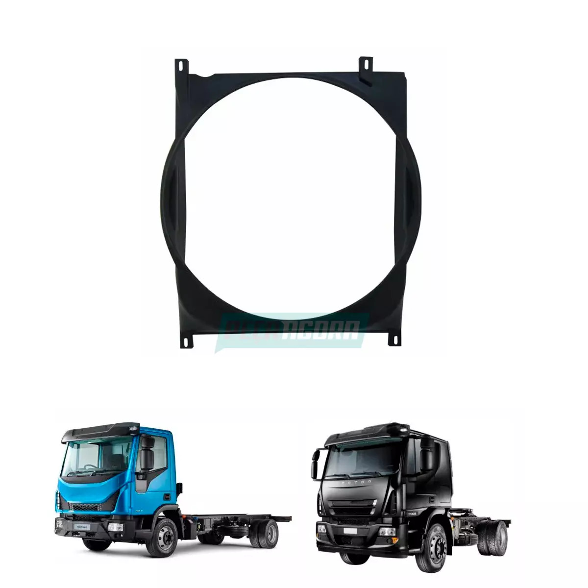 DEFLETOR RADIADOR PARA IVECO TRAKKER NOVO STRALIS TECTOR (504289371-150148)