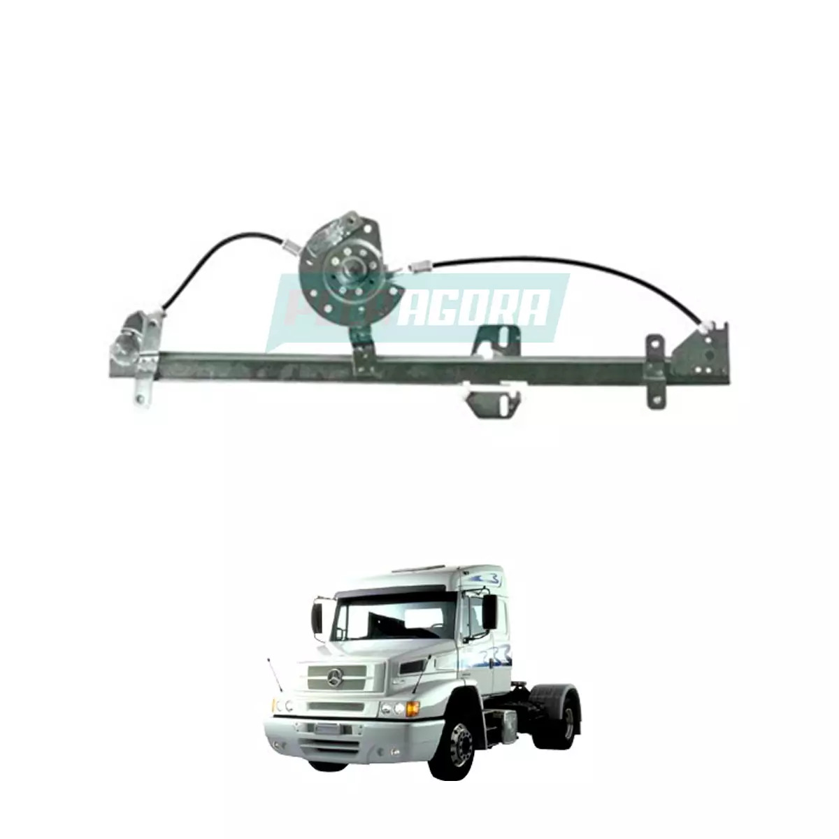 MAQUINA VIDRO MANUAL PINO CURTO MB 1938S ATEGO AXOR 2006 EM DIANTE  (V.693720014